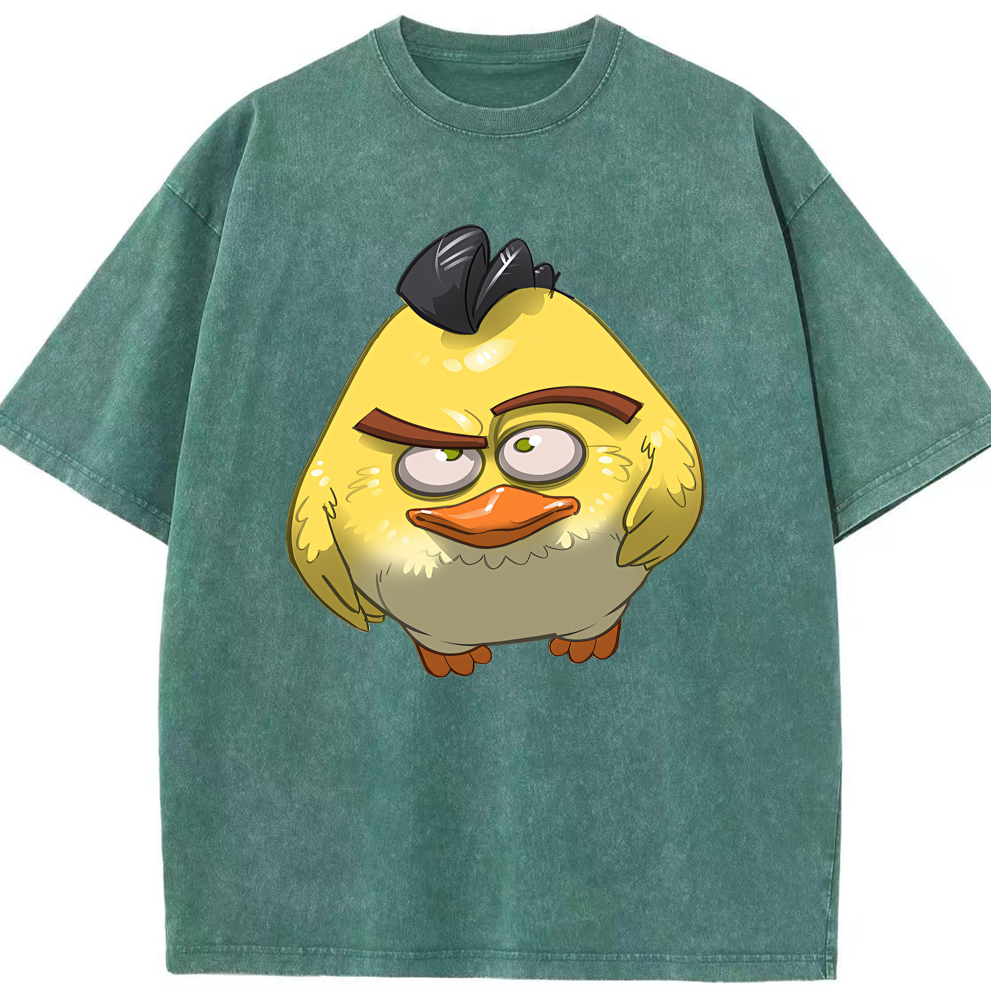 （画像用） Angry Birds アングリーバード 綿100% ヴィンテージ風 半袖Tシャツ（フロントプリント）